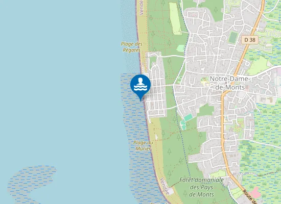 Map of LA GRANDE PLAGE