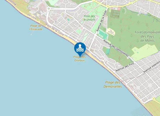 Map of LA GRANDE PLAGE