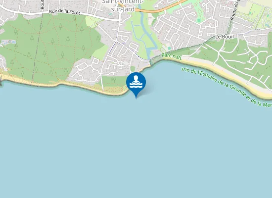 Map of LA PLAGE CLEMENCEAU