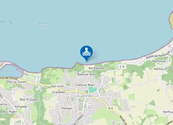 Map of NANTHOUAR - PENN AN HENT NEVEZ