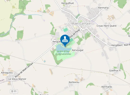 Map of ETANG DES SOURCES - KERVOUGARD