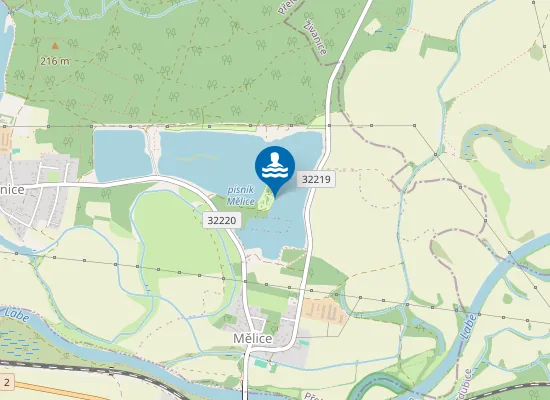 Map of Písník Mělice