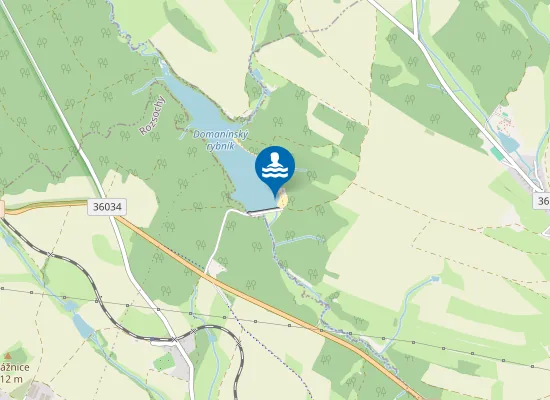 Map of Domanínský Rybník