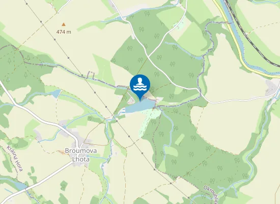 Map of Rybník Ředkovec