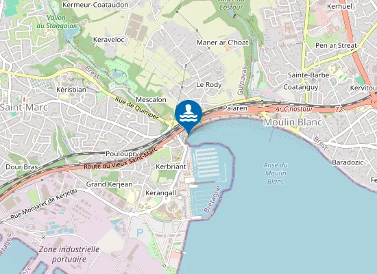 Map of MOULIN BLANC (1ER POTEAU)