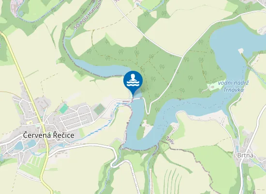 Map of VN TRNÁVKA - MĚSTSKÁ PLÁŽ ČERVENÁ ŘEČICE