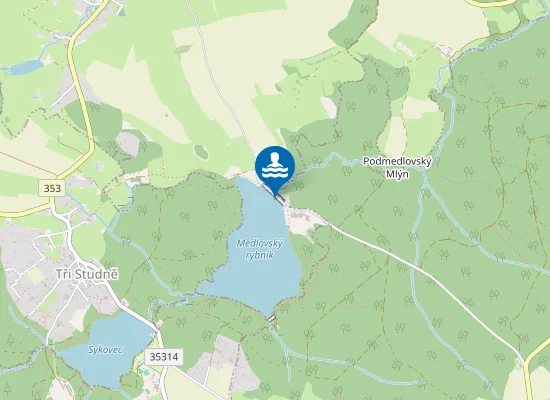 Map of Rybník Medlov