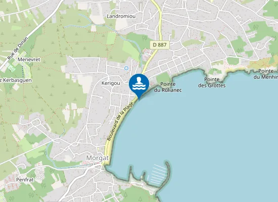 Map of MORGAT (TOUL AN TREZ)
