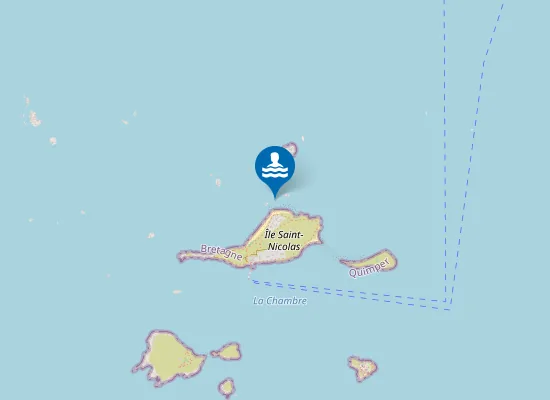 Map of GLENAN-ST NICOLAS