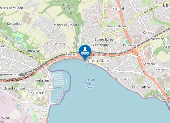 Map of MOULIN BLANC (COSTOUR)