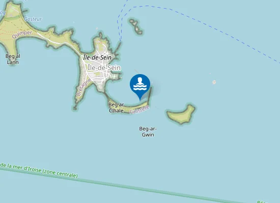 Map of SABLES BLANCS