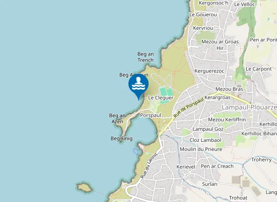 Map of PORSGUEN