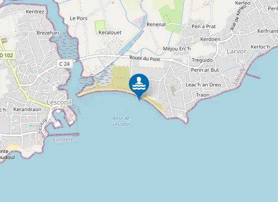 Map of SABLES BLANCS