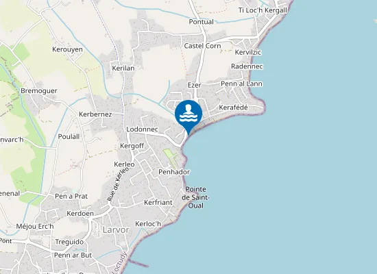 Map of LODONNEC