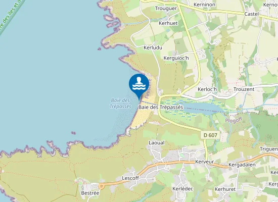Map of BAIE DES TREPASSES