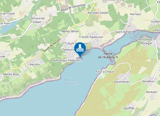 Map of L'AUBERLAC'H (PORT)