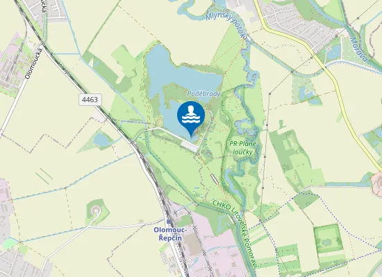 Map of Poděbrady - U Přístaviště