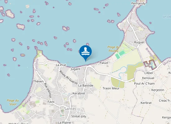 Map of POULDU LE PRAT