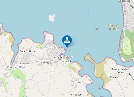 Map of PORT MOGUERIEC