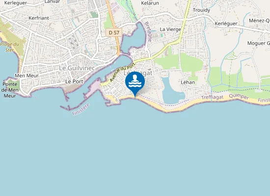 Map of PORS TREILLEN