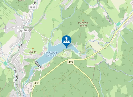 Map of VN LUHAČOVICE - KEMP