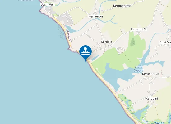 Map of KERDALLE-KERANNOUAT-KEROUINI