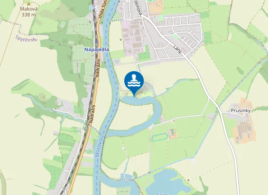 Map of Pahrbek Napajedla