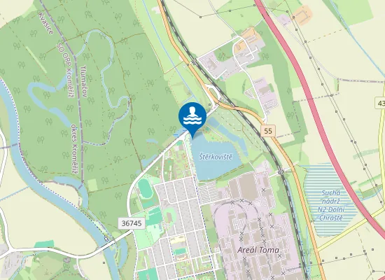 Map of Štěrkáč Otrokovice