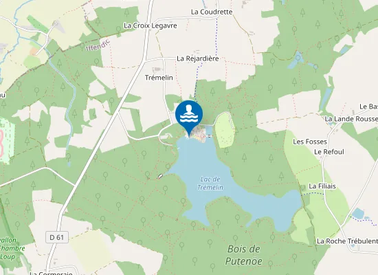 Map of LAC DE TREMELIN