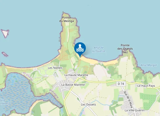 Map of LA MARETTE (PLAGE DU PORT)