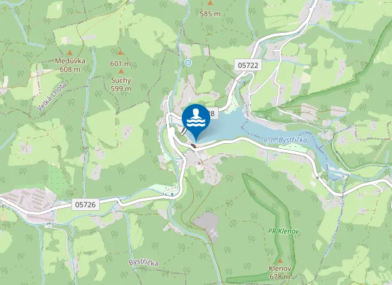 Map of Vn Bystřička - U Hráze