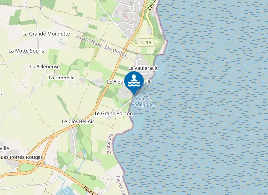 Map of PLAGE DE PORCON