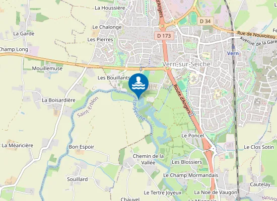 Map of PLAN D'EAU DES PATURIAUX