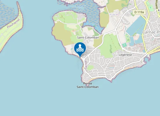 Map of SAINT COLOMBAN