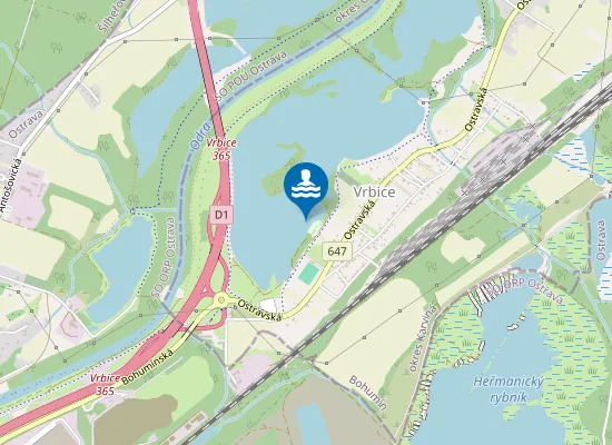 Map of VRBICKÉ JEZERO
