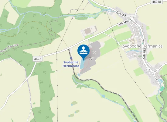 Map of Lom - Svobodné Heřmanice