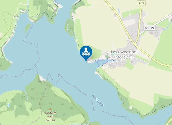 Map of VN SLEZSKÁ HARTA - LESKOVEC NAD MORAVICÍ