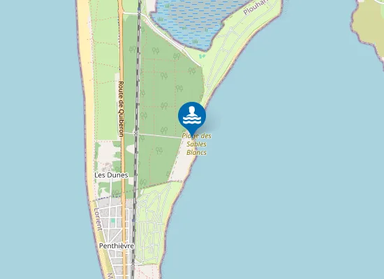 Map of LES SABLES BLANCS