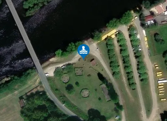 Satellite image of PLAGE DU PONT DE VITRAC