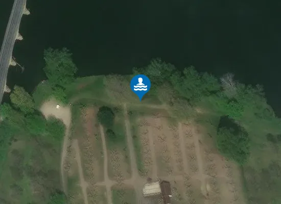 Satellite image of PLAGE DU CAMPING MUNICIPAL DE CENAC