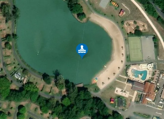 Satellite image of PLAN D'EAU LA GARDONNETTE