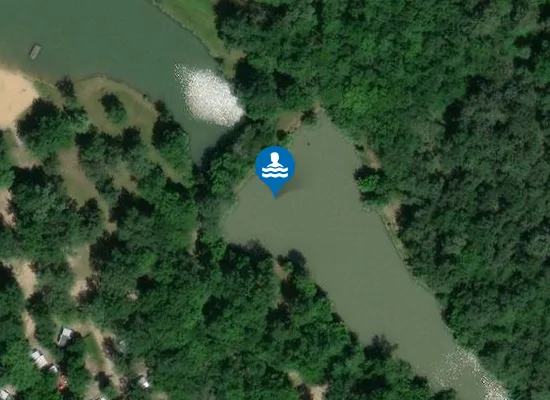 Satellite image of CAMPING LE CHAUDEAU