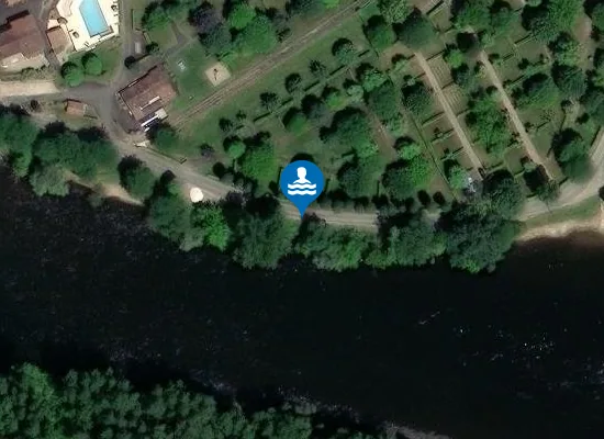 Satellite image of DORDOGNE PLAGE DE CAUDON