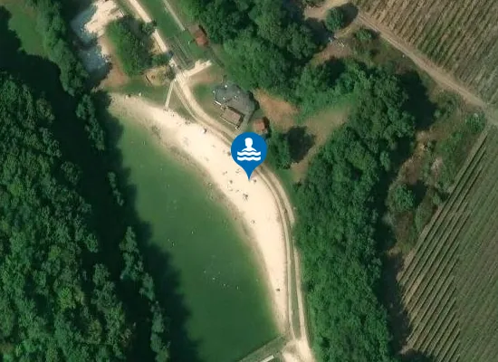 Satellite image of LAC DEPARTEMENTAL DE BLASIMON