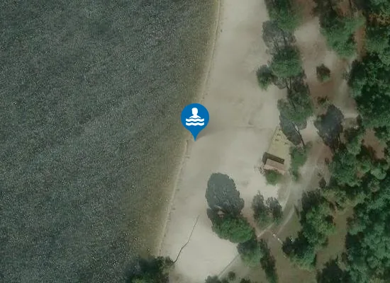 Satellite image of LAC DEPARTEMENTAL PLAGE 2