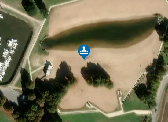 Satellite image of BAIGNADE AMENAGEE DU TEICH