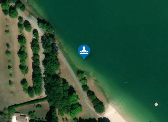 Satellite image of LAC DE LOUGRATTE