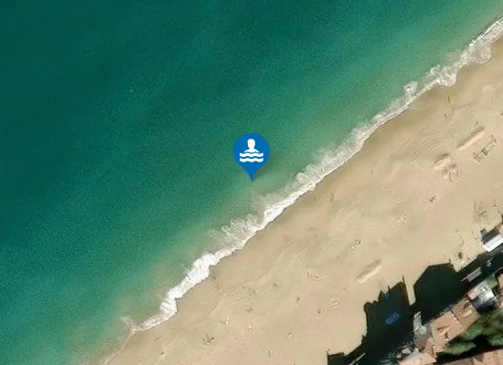 Satellite image of GRANDE PLAGE SUD (RUE GARAT)