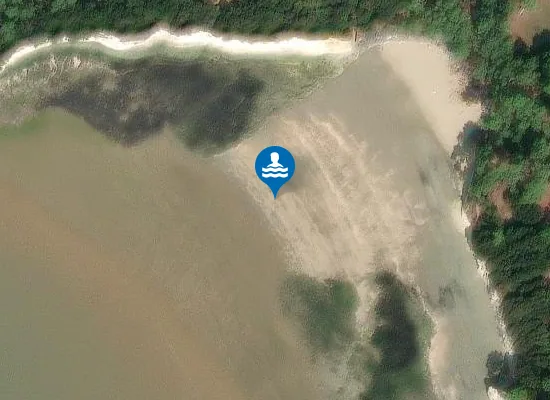 Satellite image of PLAGE DE L'ARNECHE