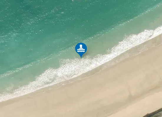 Satellite image of PLAGE DE LA CONCHE DES BALEINES